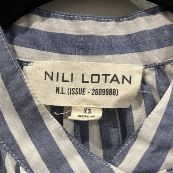 NILI LOTAN Striped Halterneck Top - Picture 5 of 6
